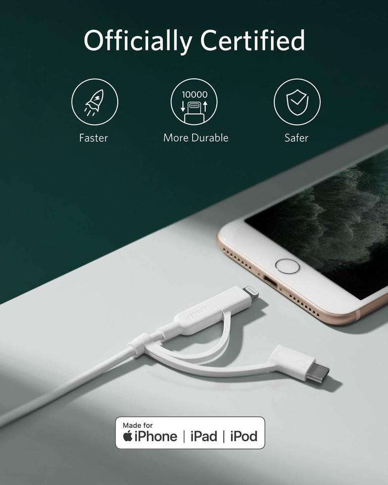 Anker cable with official certification for iPhone iPad iPod