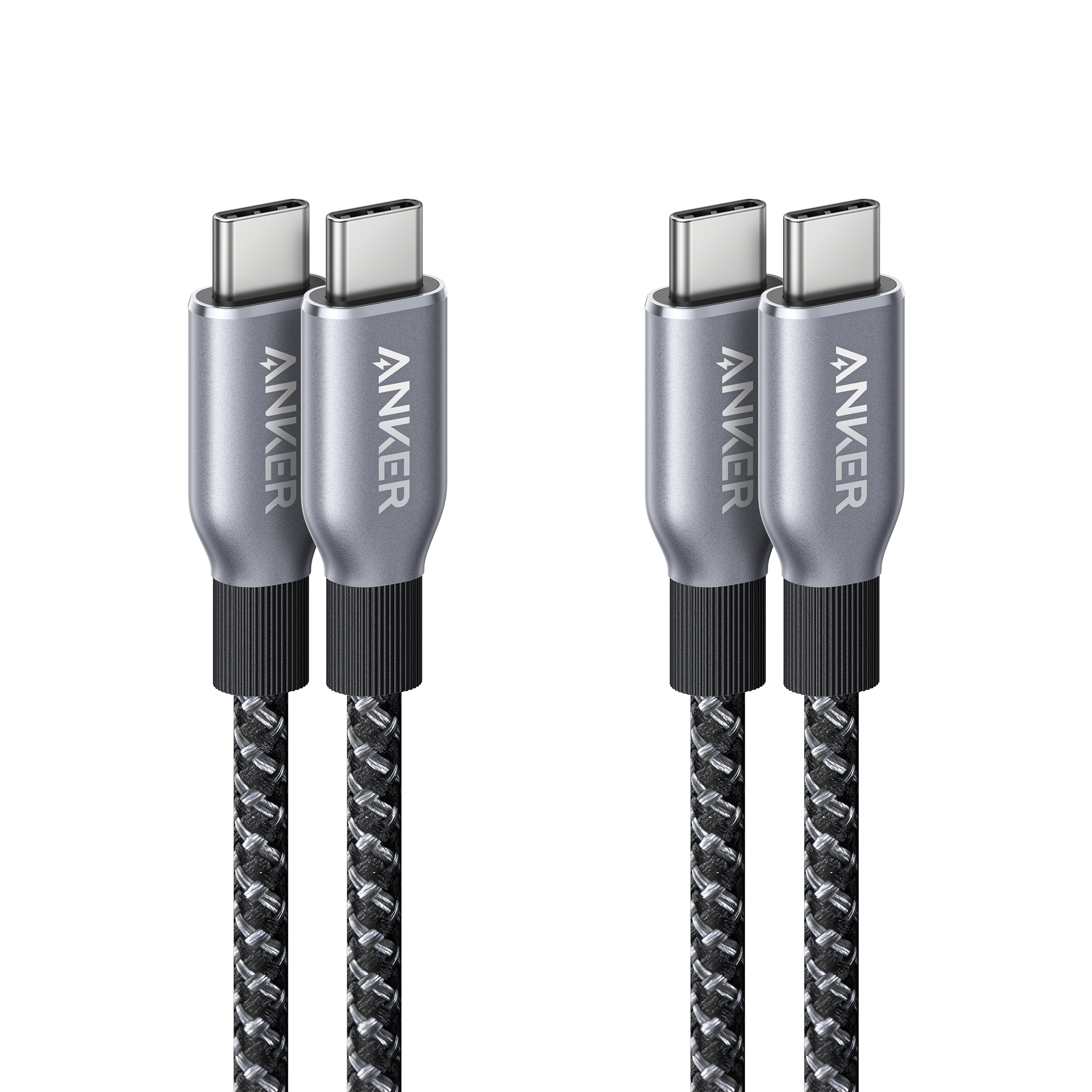 Prime USB-C to USB-C Cable (240W, Upcycled-Braided, 2-Pack)