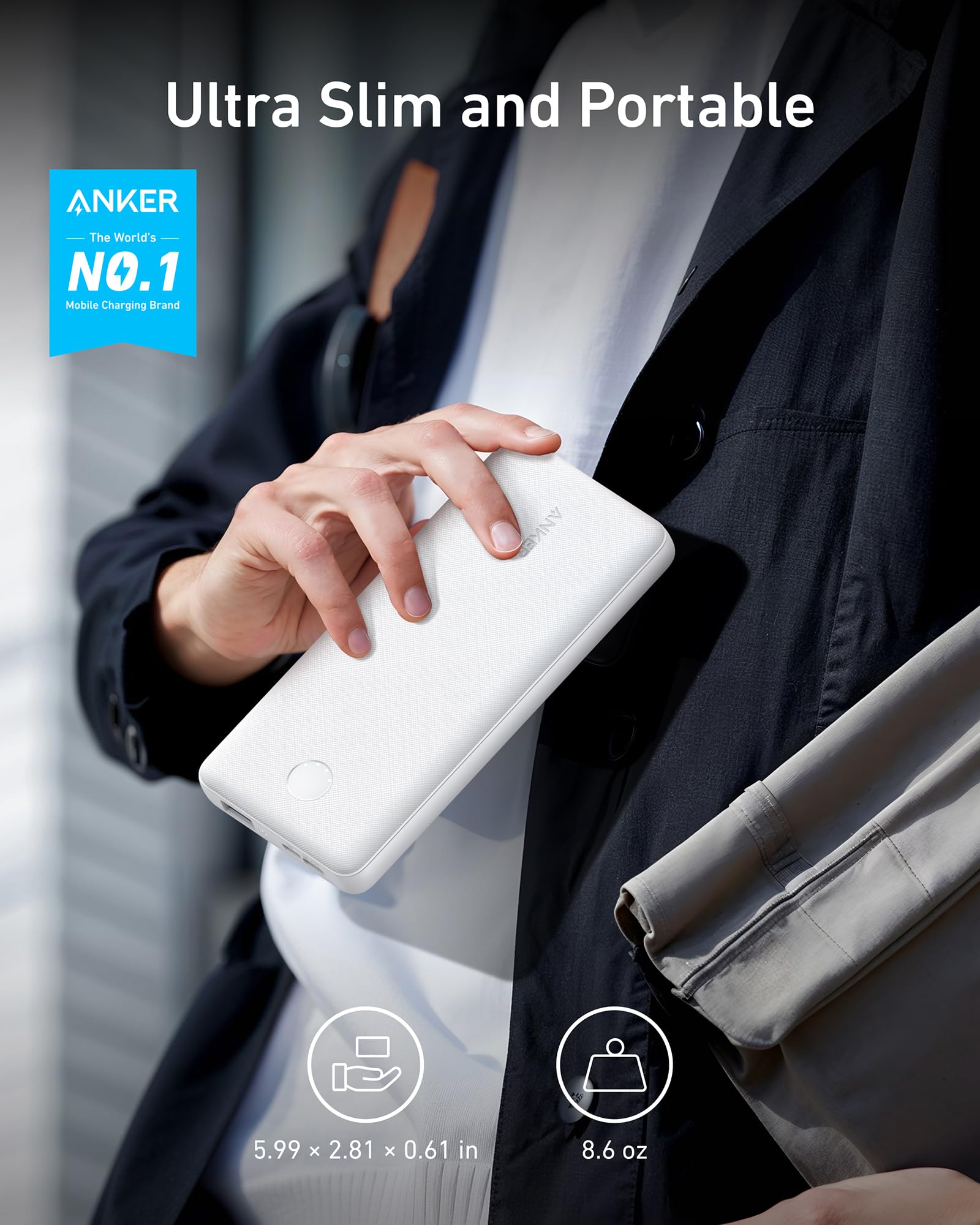 Refurbished Anker 313 Power Bank (PowerCore 10K)