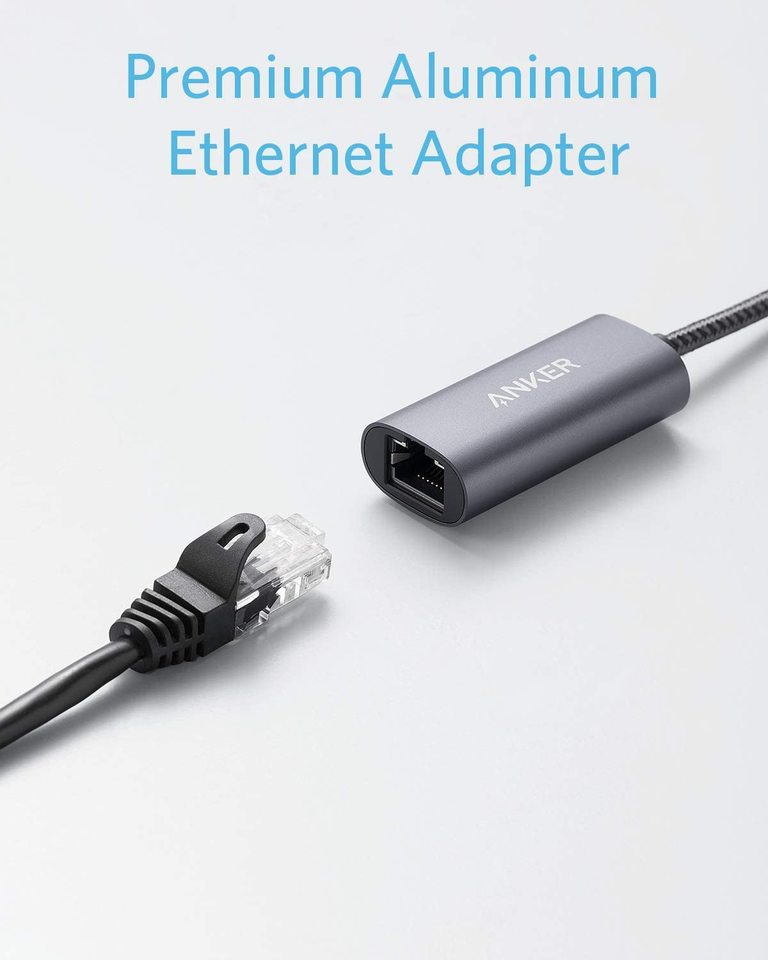 Anker aluminum Ethernet adapter with one cable