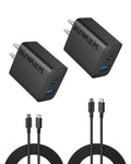 Refurbished 20W Fast Wall Charger (2-Pack)