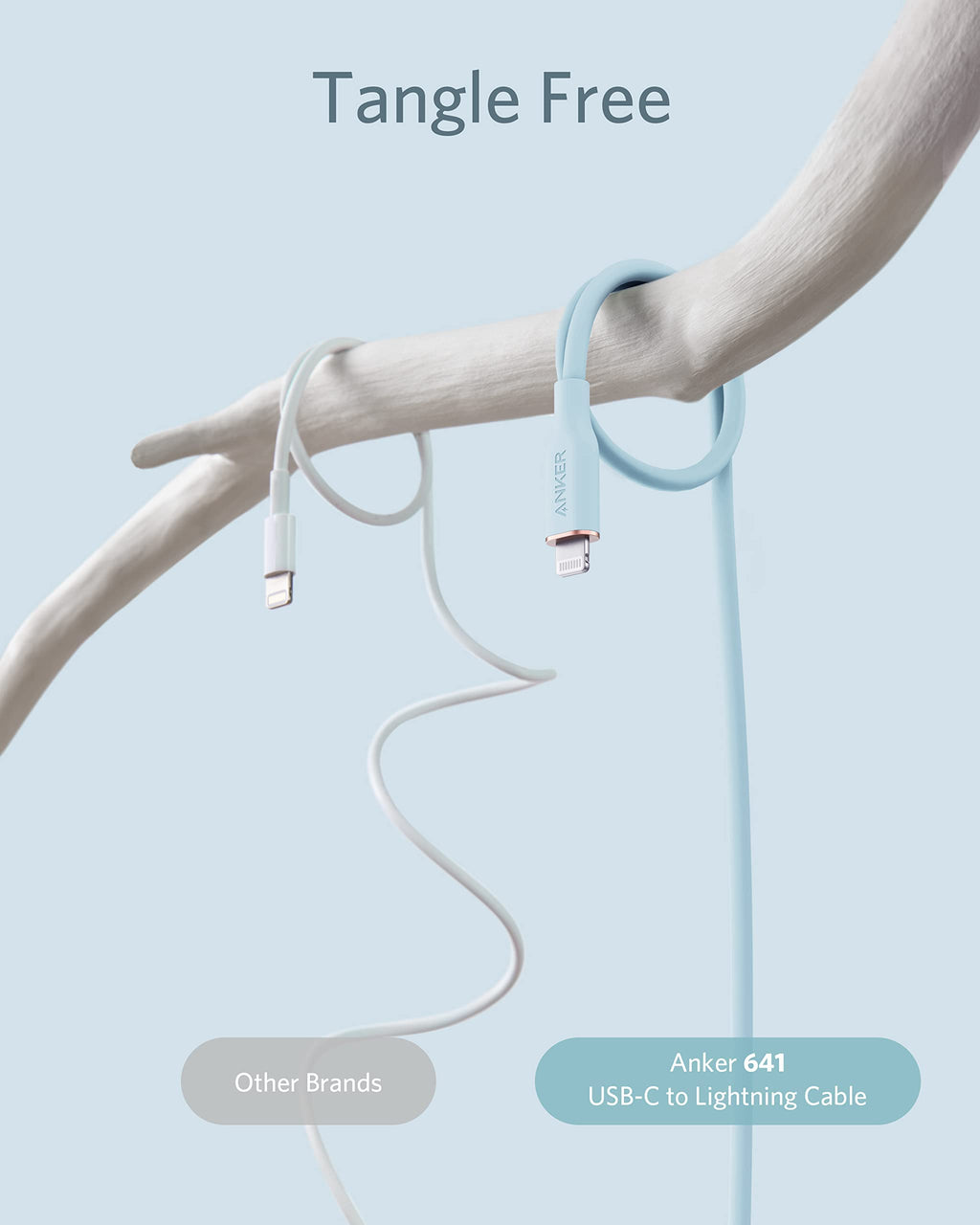 Anker cable with tangle-free design for Keyword.