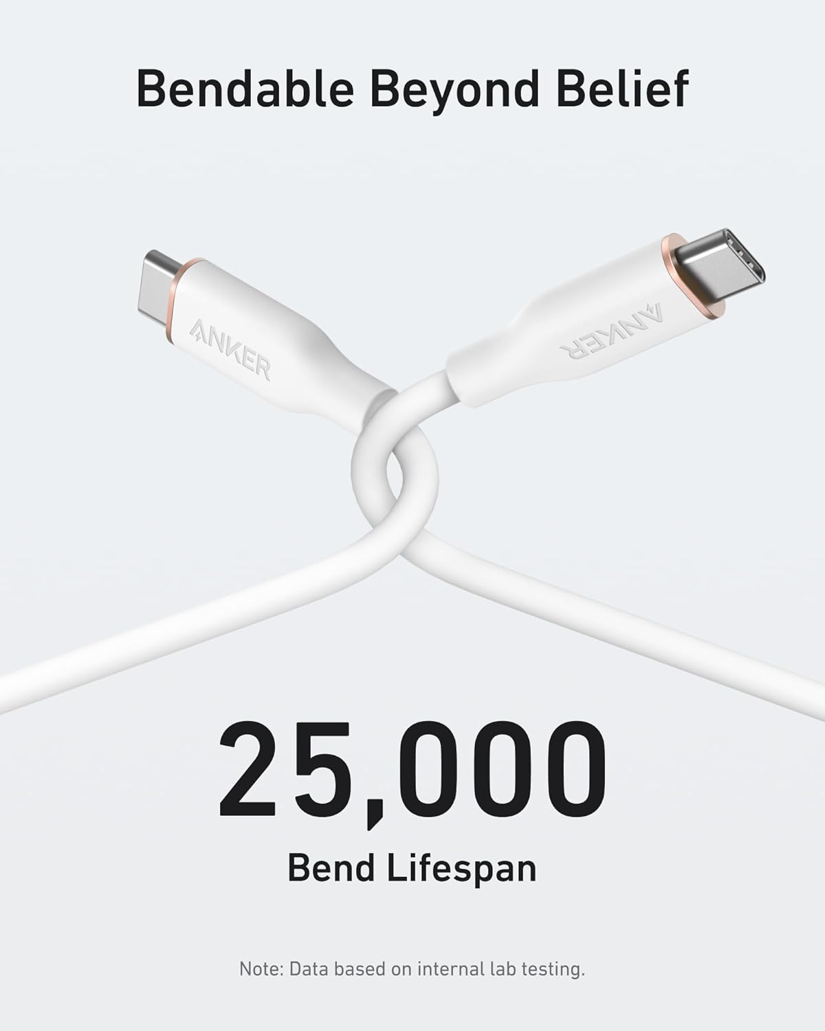 Anker cable with 25,000 bend lifespan for durability