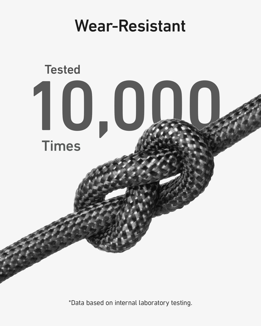 Anker cable with wear-resistant knot tested 10,000 times