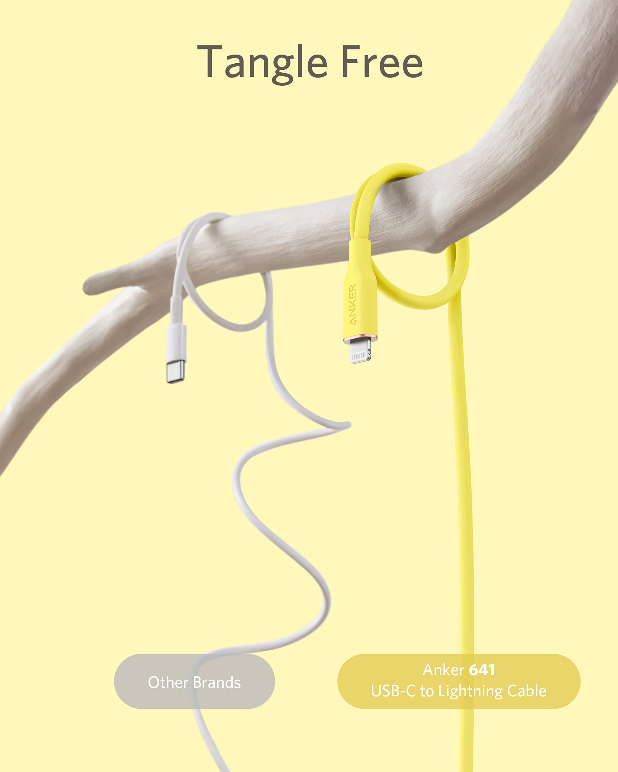 Refurbished Anker 641 USB-C to Lightning Cable (Flow, Silicone)