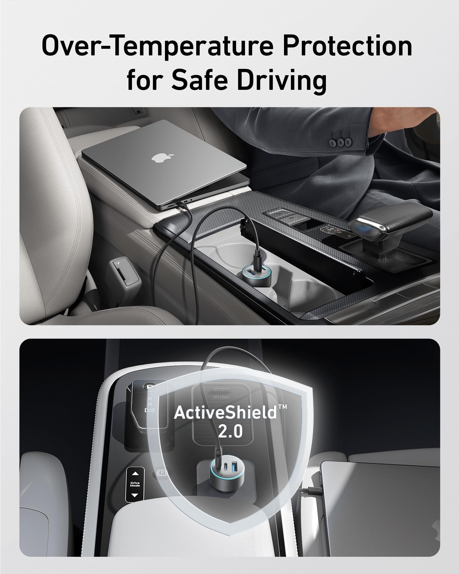 Anker charger with ActiveShield 2.0 for over-temperature protection
