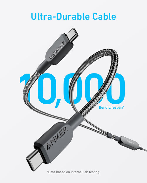 Anker with ultra-durable cable for 10,000 bends