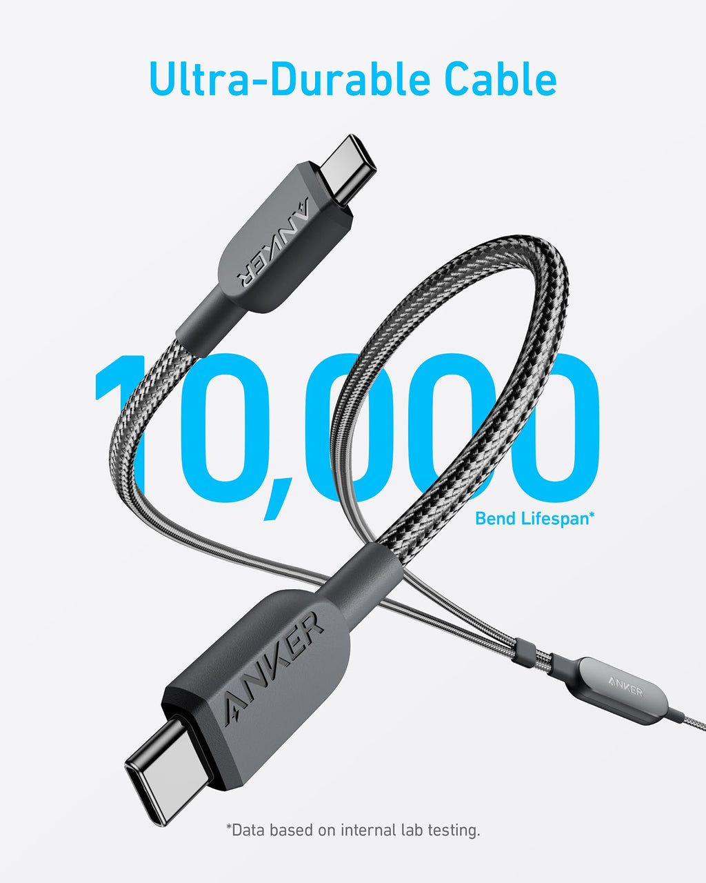 Anker cable with ultra-durable 10,000 bend lifespan