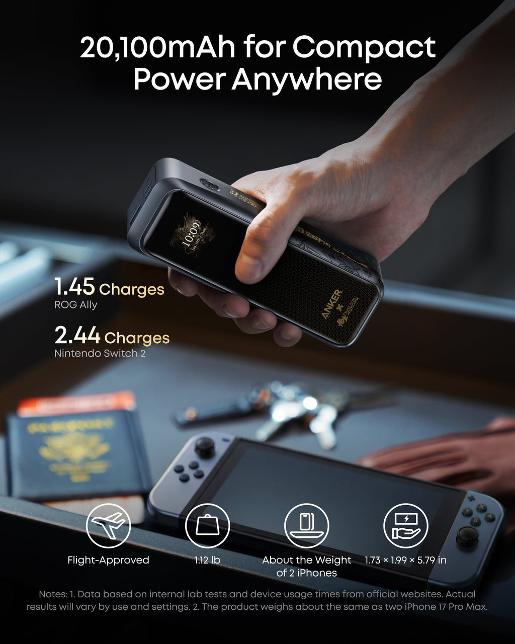 Anker Prime Power Bank (20K, 220W) Black Myth: Wukong Edition