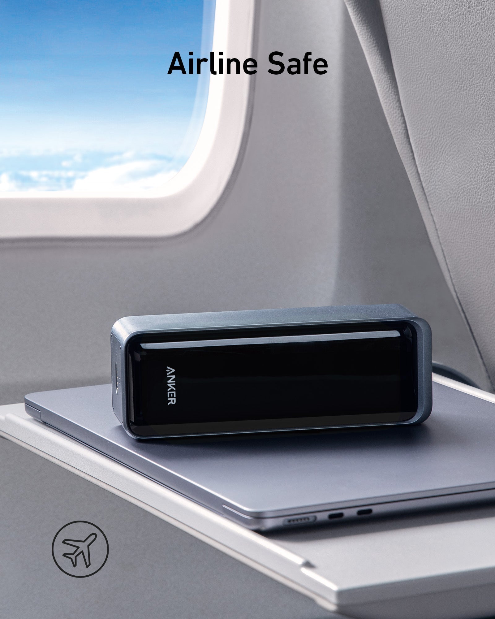 Anker power bank with laptop for airline safe travel