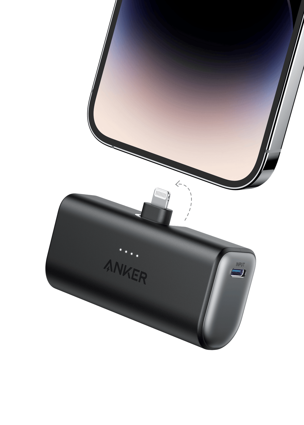 Nano Power Bank (12W, Built-In Lightning Connector)