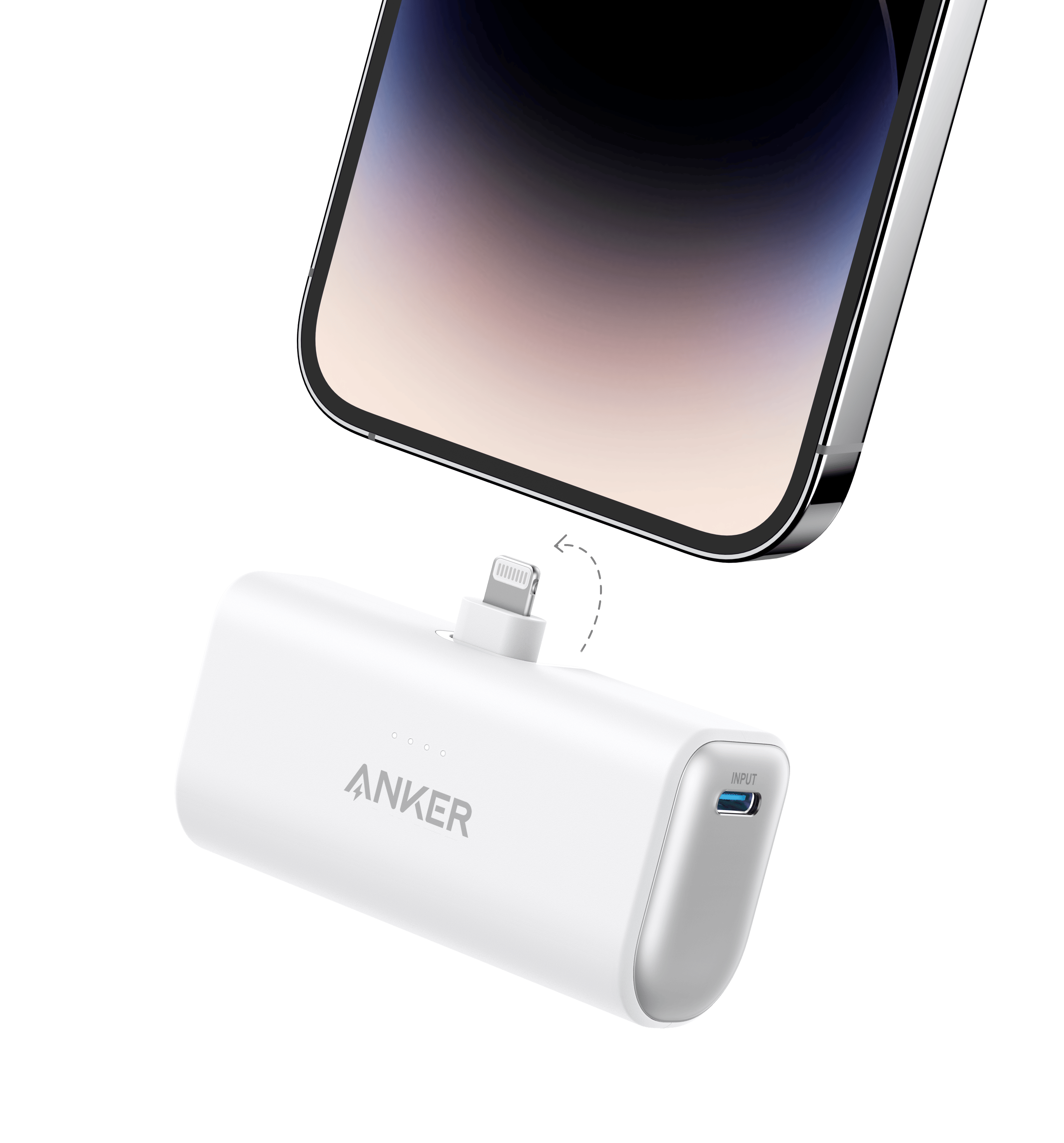 Nano Power Bank (12W, Built-In Lightning Connector)