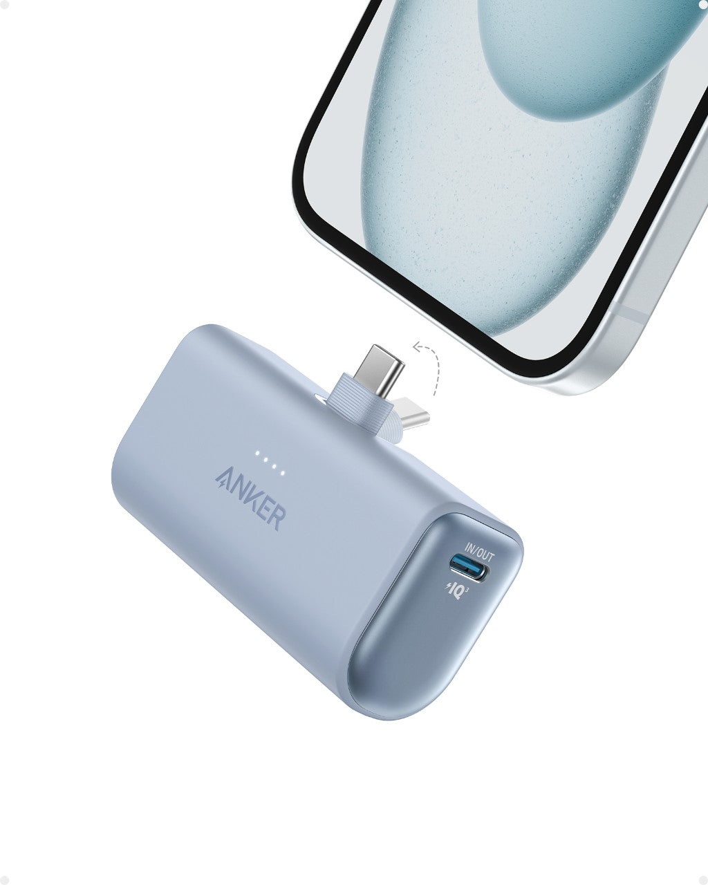 Refurbished Nano Power Bank (22.5W, Built-In USB-C Connector)