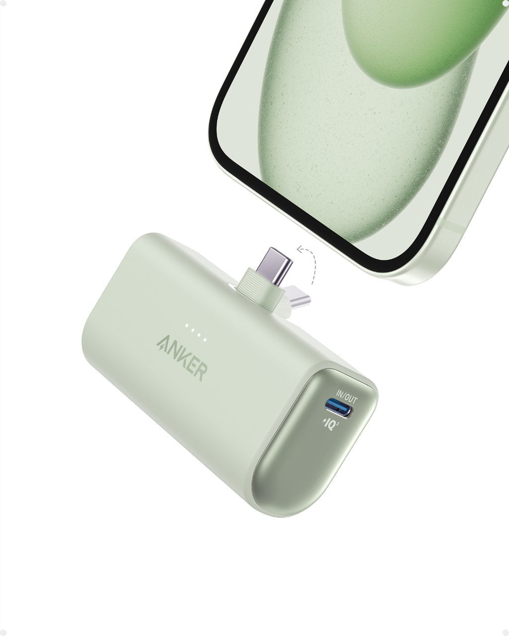 Refurbished Nano Power Bank (22.5W, Built-In USB-C Connector)