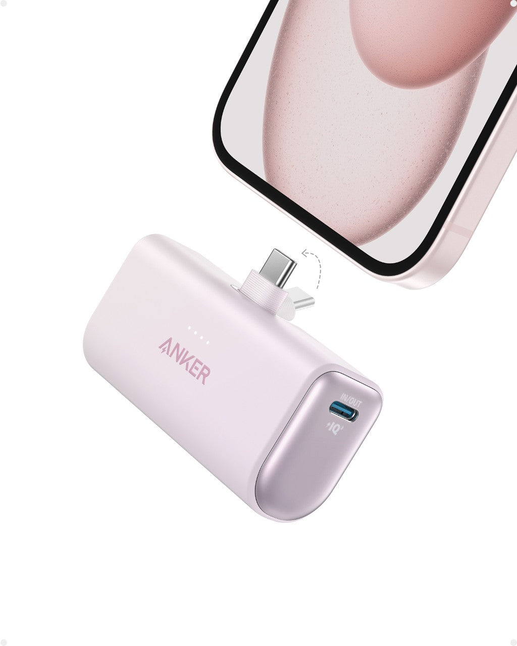 Refurbished Nano Power Bank (22.5W, Built-In USB-C Connector)