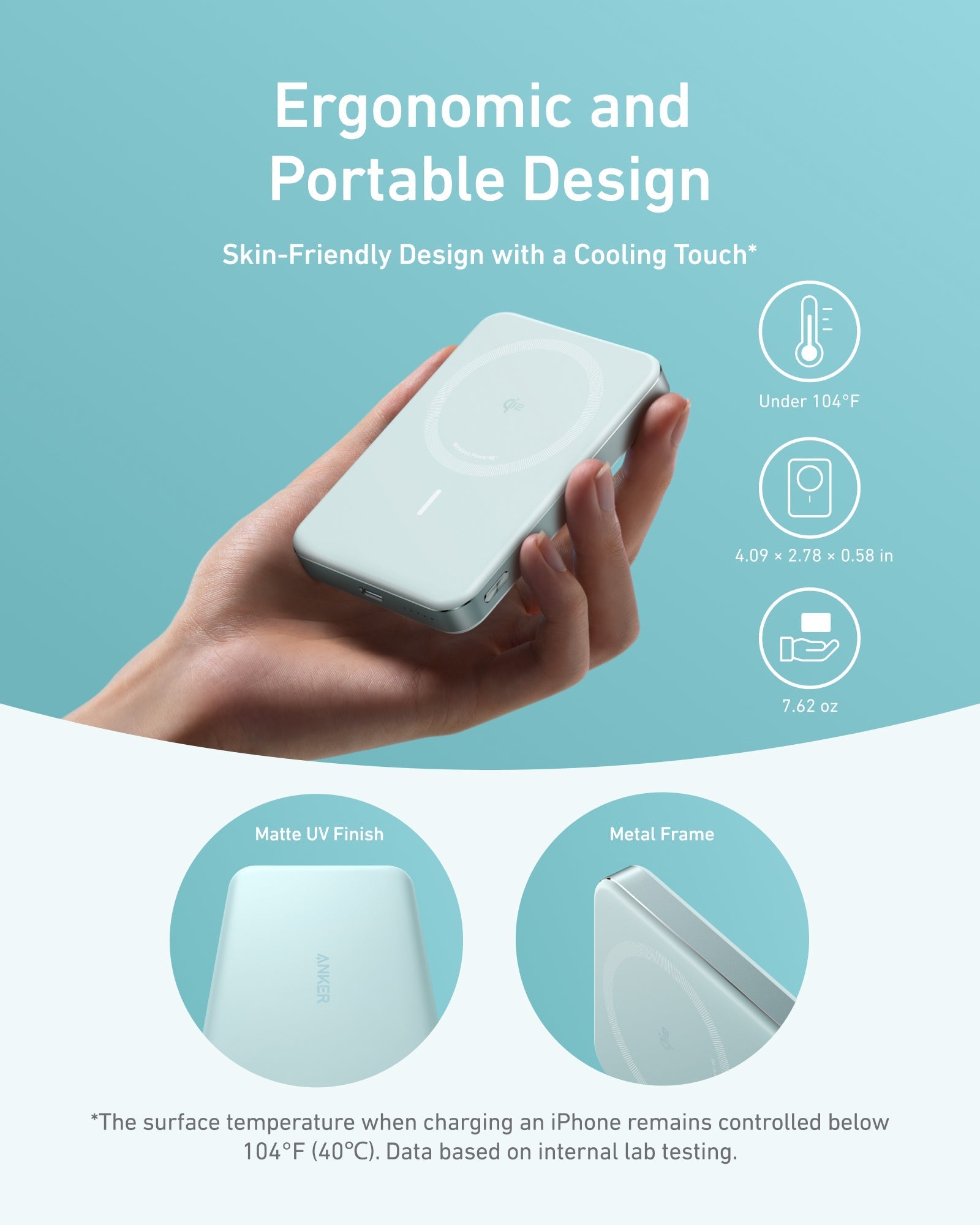 Anker MagGo Power Bank (10K, Slim) | Customizable