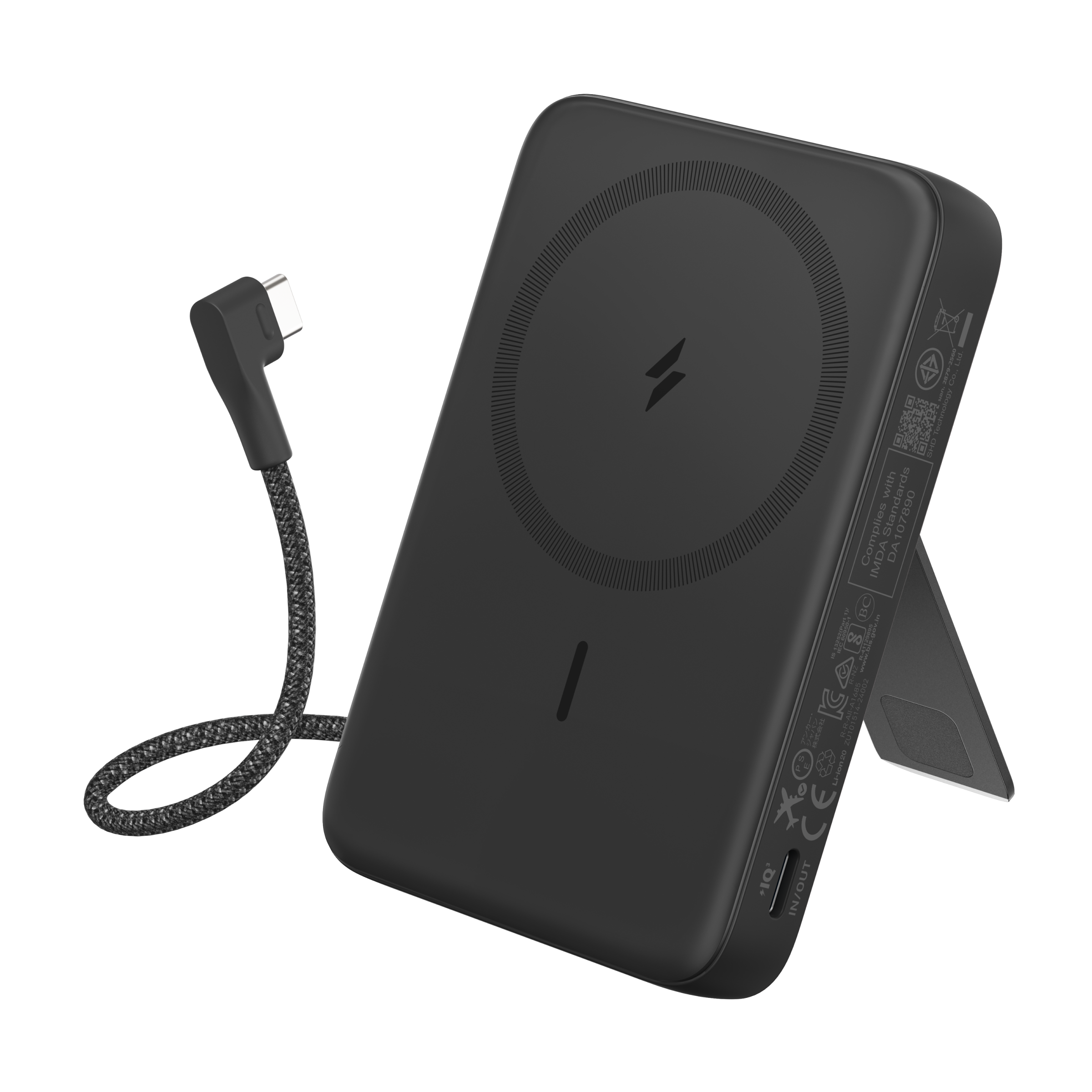 Zolo Magnetic Power Bank (10K, 30W, Built-in USB-C Cable)
