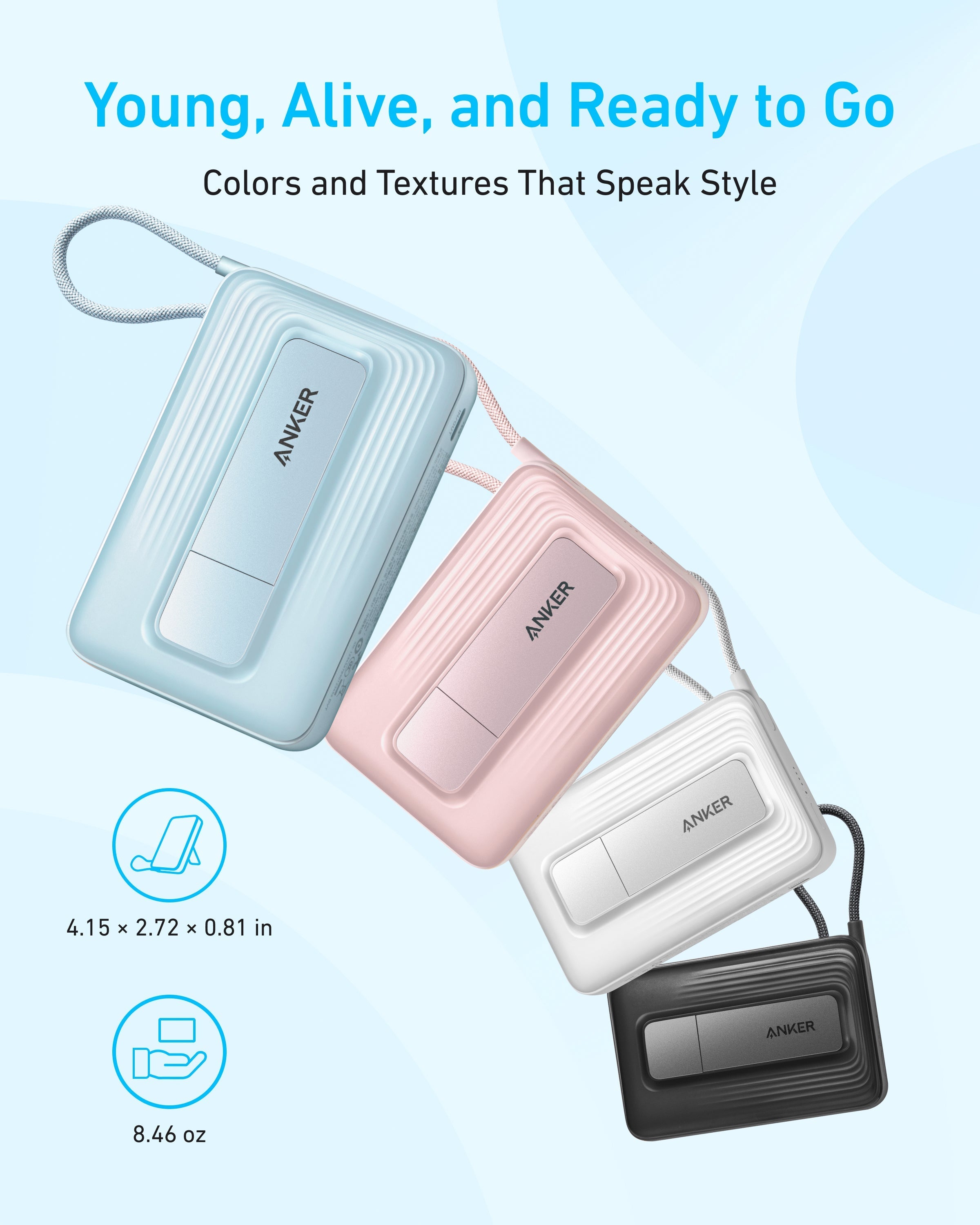 Anker with four stylish portable chargers for Keyword