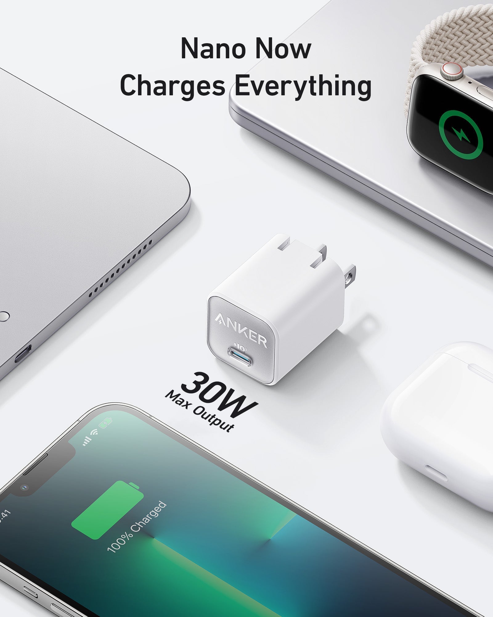 Anker fast charger with USB-C port for multiple devices, Anker