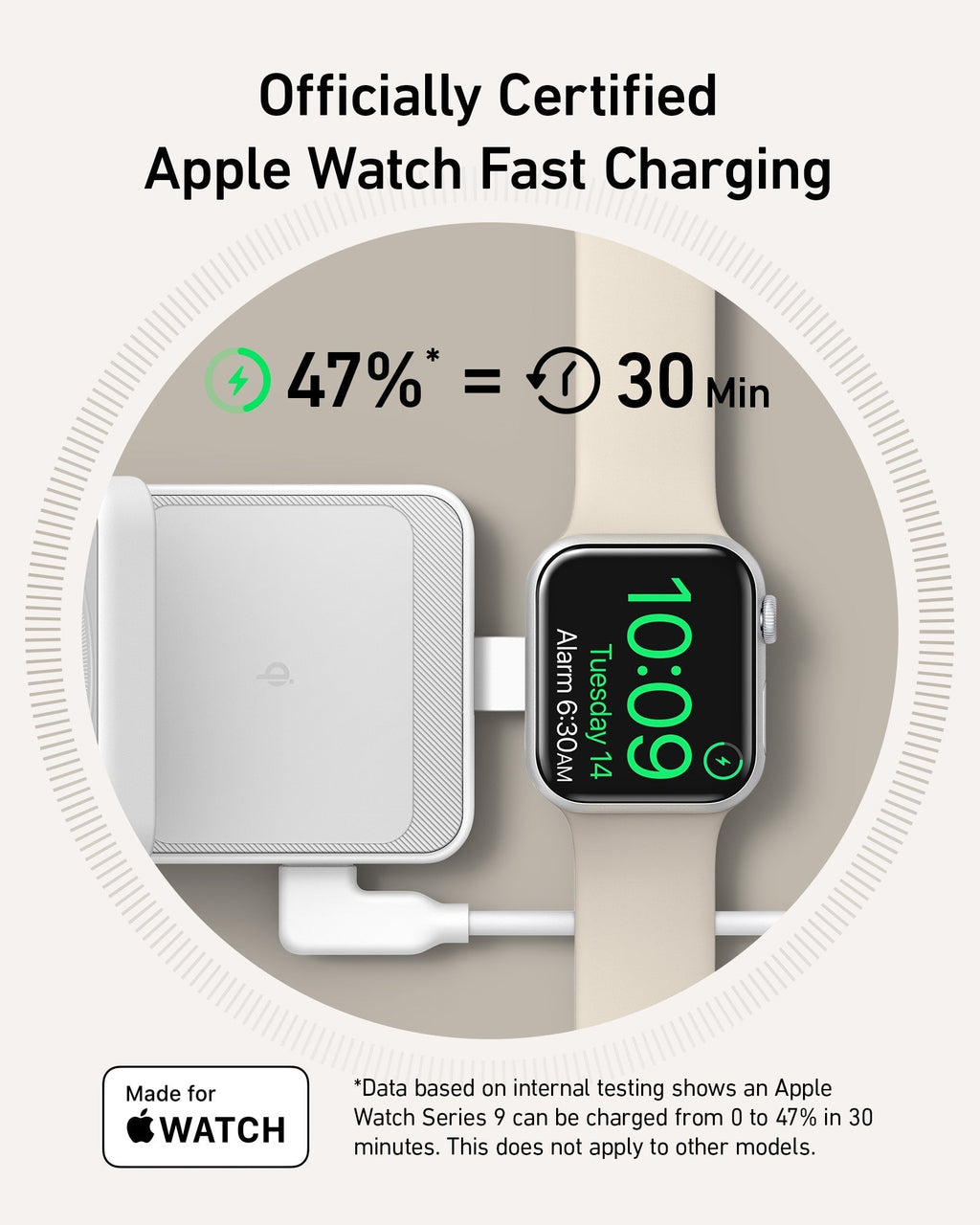 Refurbished Anker MagGo Wireless Charging Station (Foldable 3-in-1)