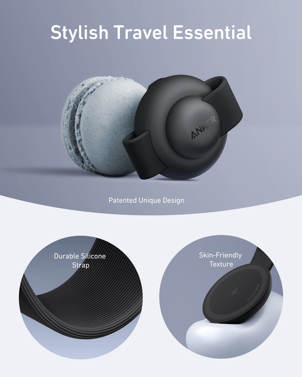 Anker travel essential with patented design for Keyword