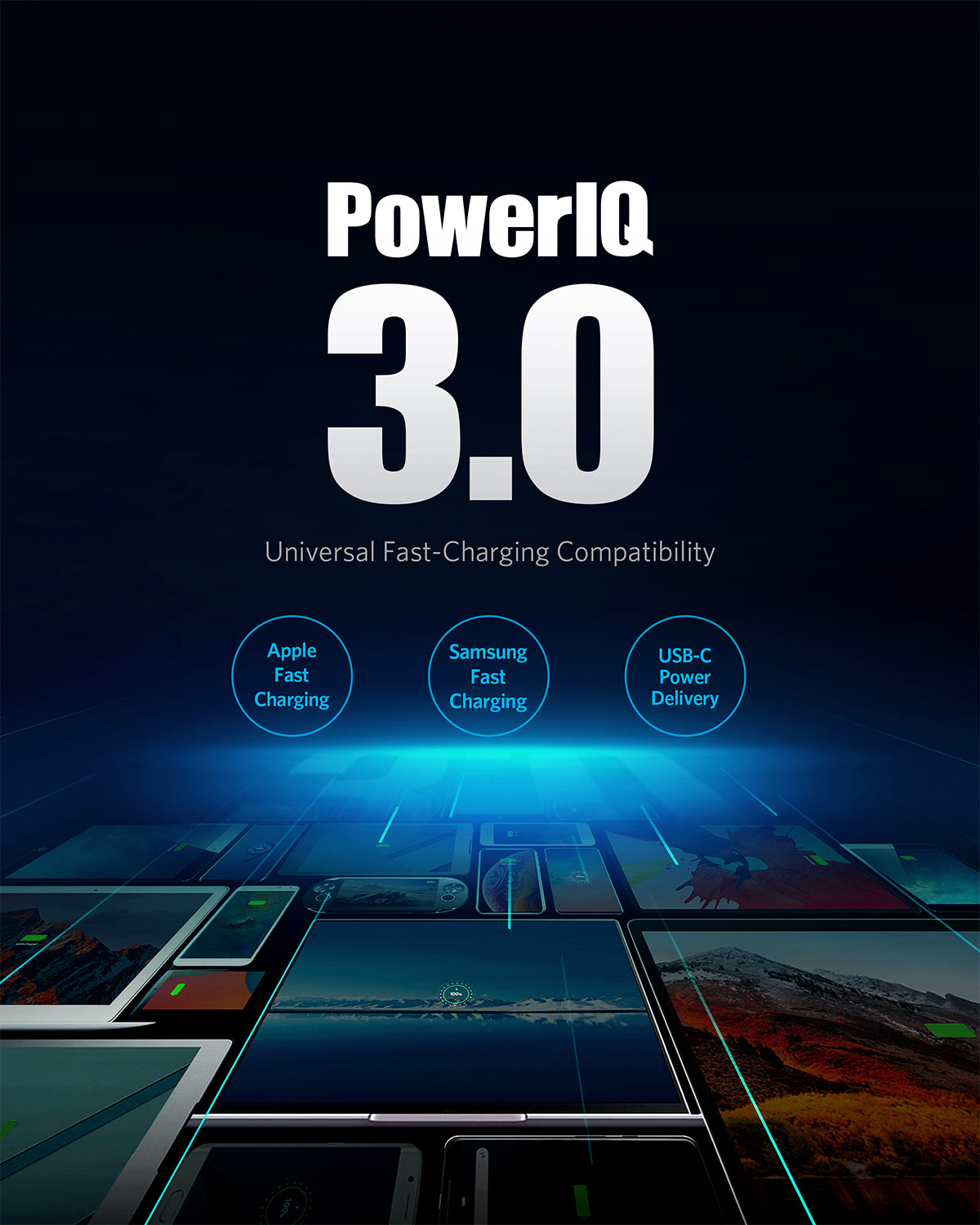 Anker with PowerIQ 3.0 for universal fast charging
