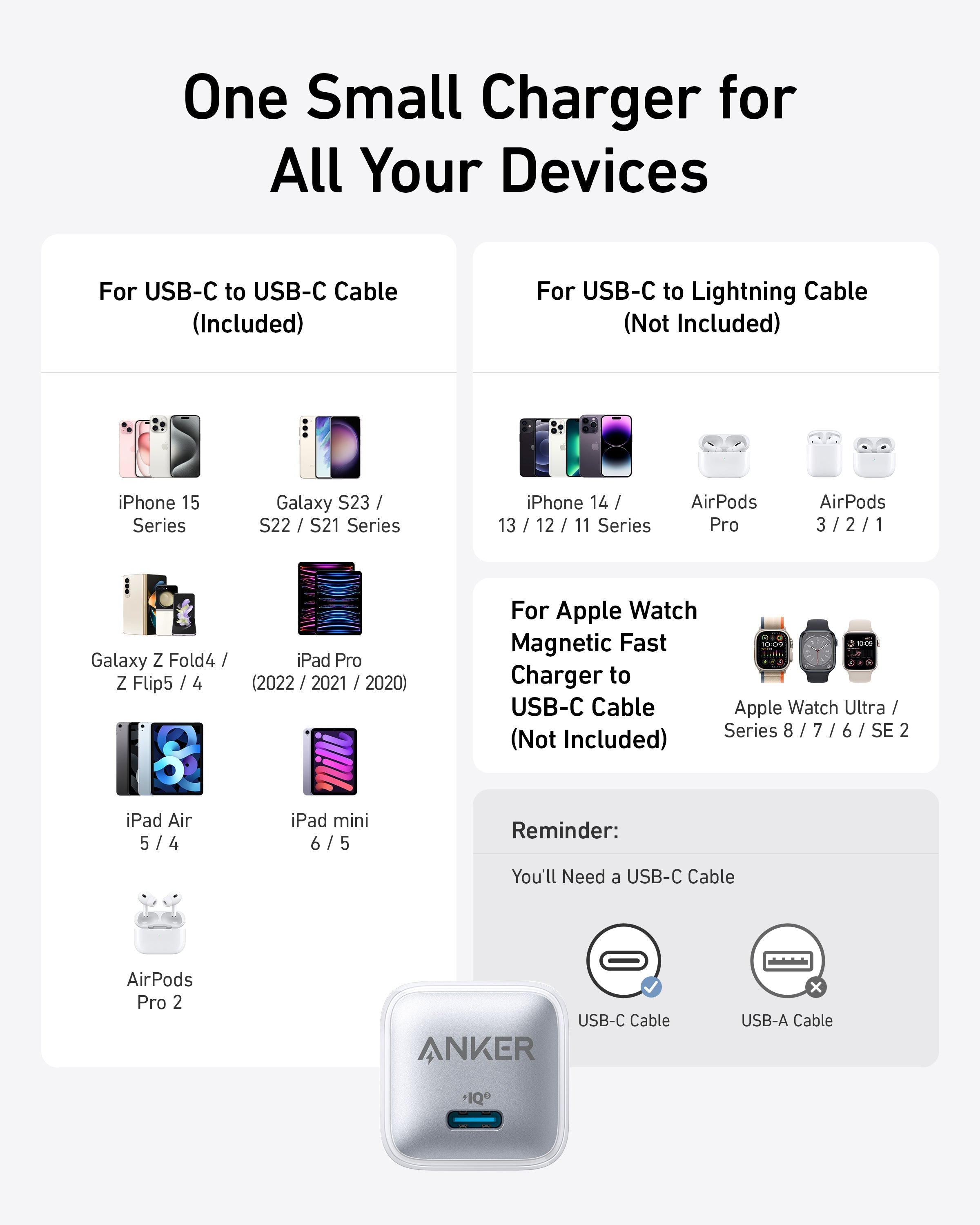 Anker MagGo Power Bank (10K, Slim) and Anker Nano Charger (20W)
