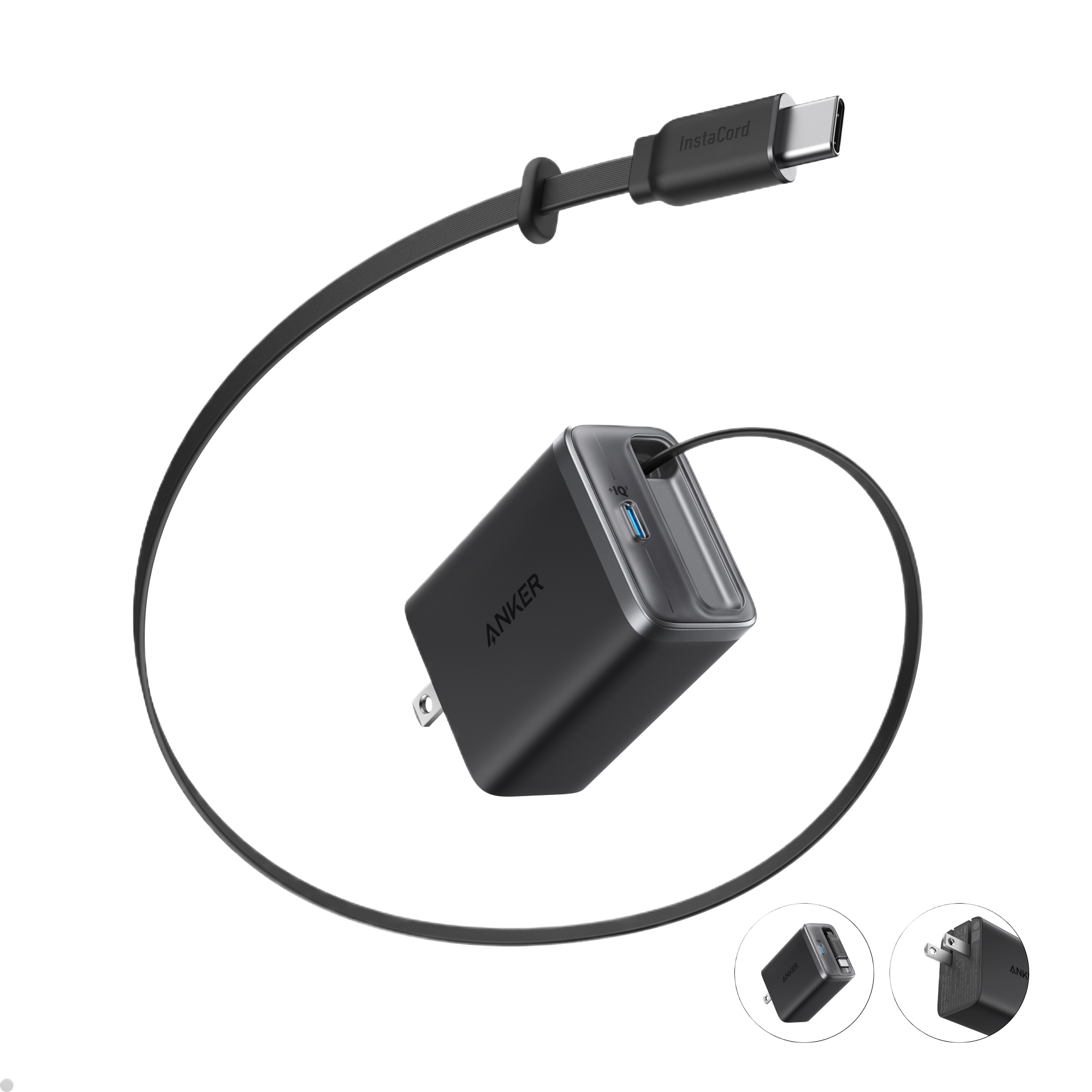 Nano Charger (35W, Built-In Retractable USB-C Cable)