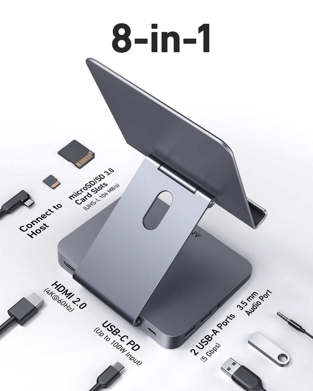 Anker 8-in-1 docking station with card slots