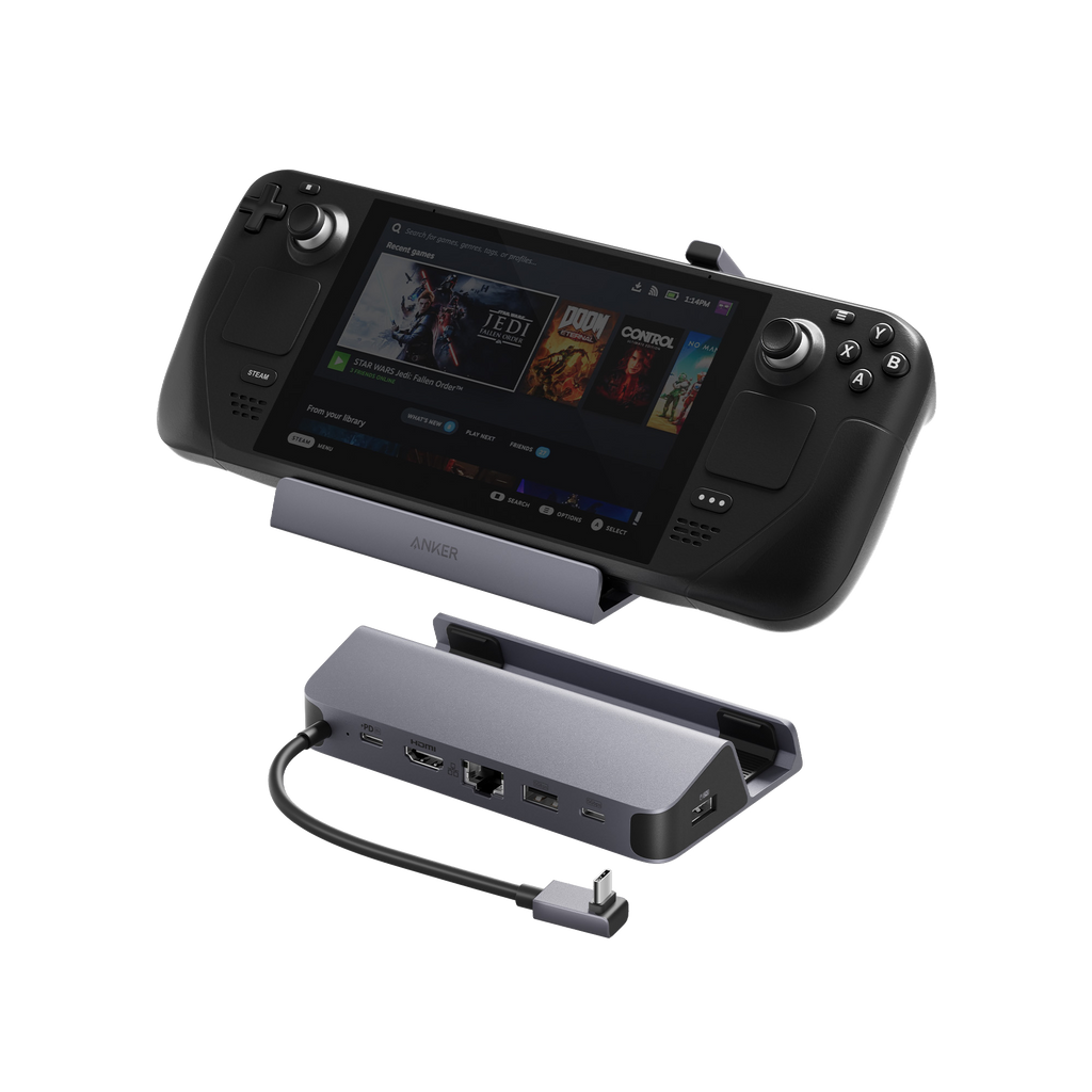 USB-C Hub (6-in-1, For Handheld Game Console)