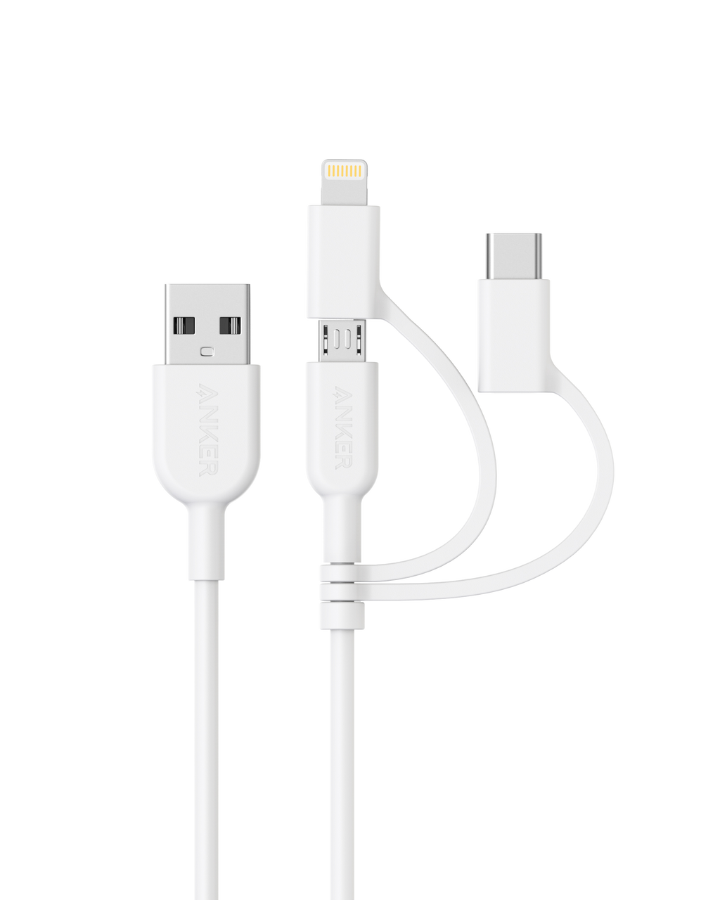 321 USB-A to Lightning Cable (3 ft 3-in-1)