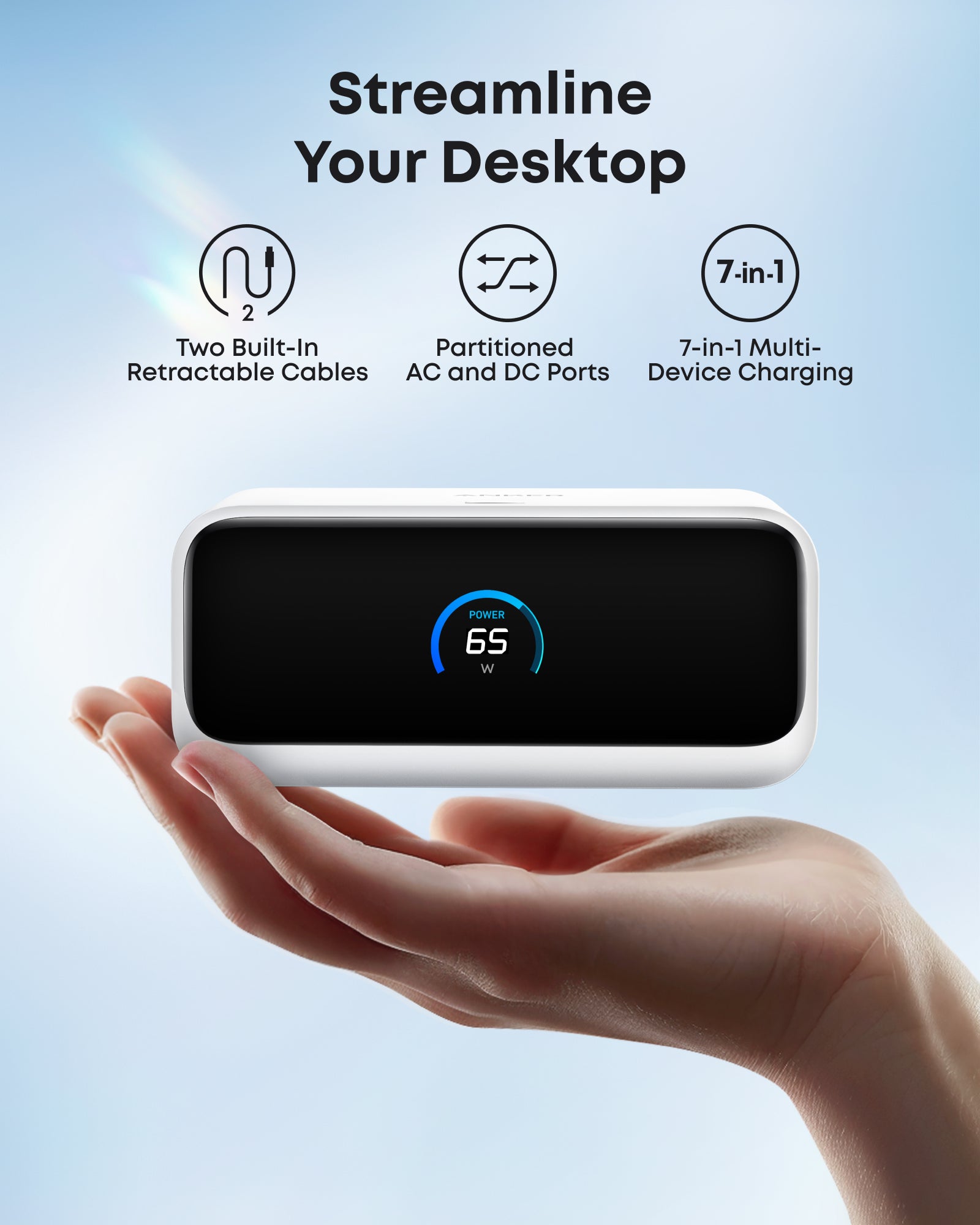 Anker Nano Charging Station (7-in-1, 100W) and Anker Nano Charger (45W) with Cable