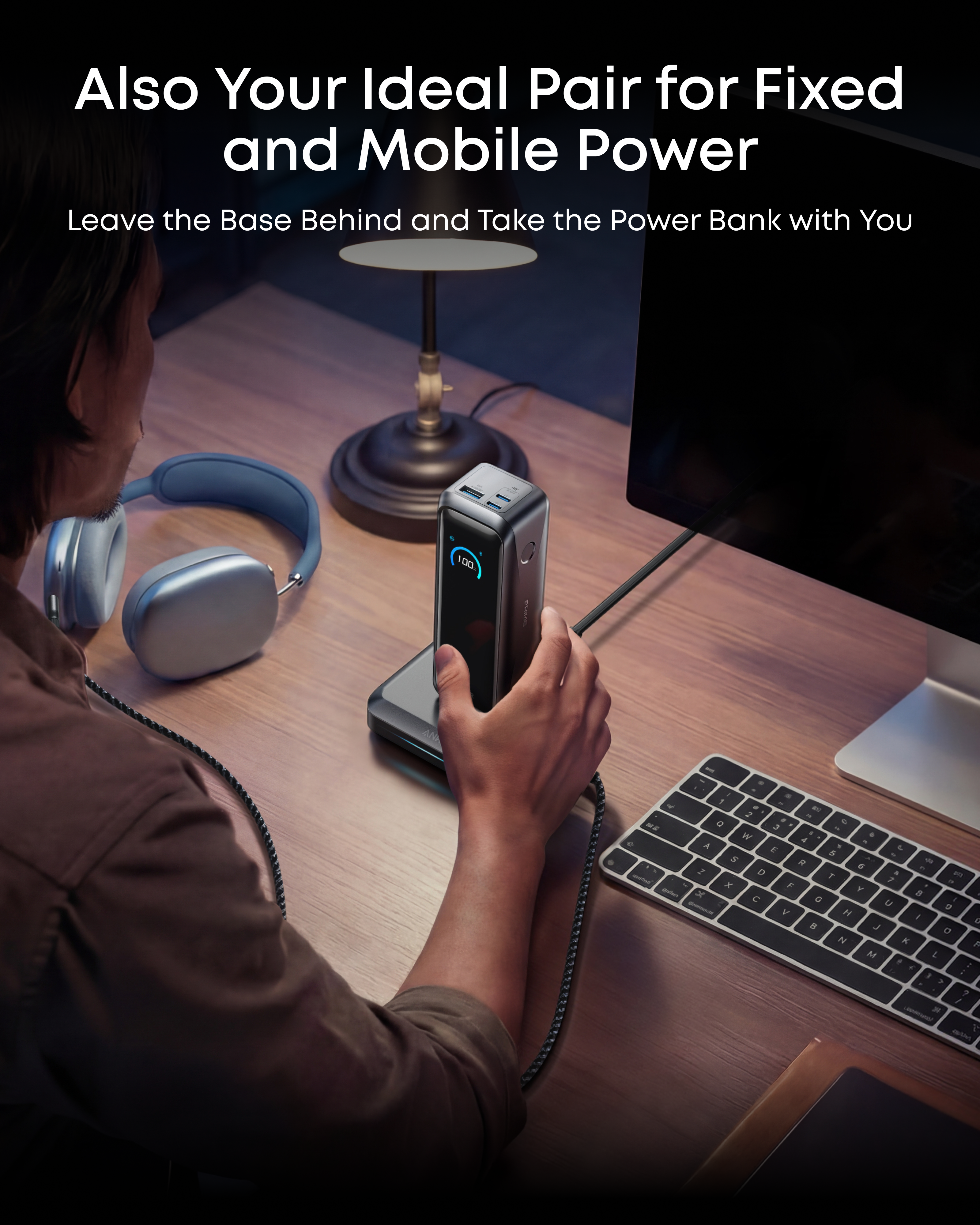 Anker Prime Power Bank (20K, 220W) with Charging Base