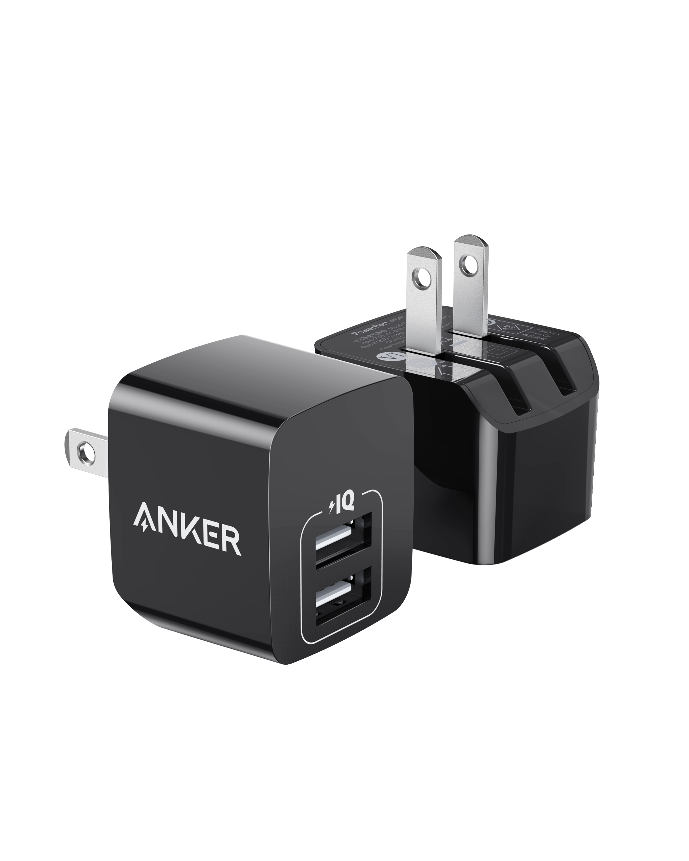 Dual-Port 12W Wall Charger (2-Pack)