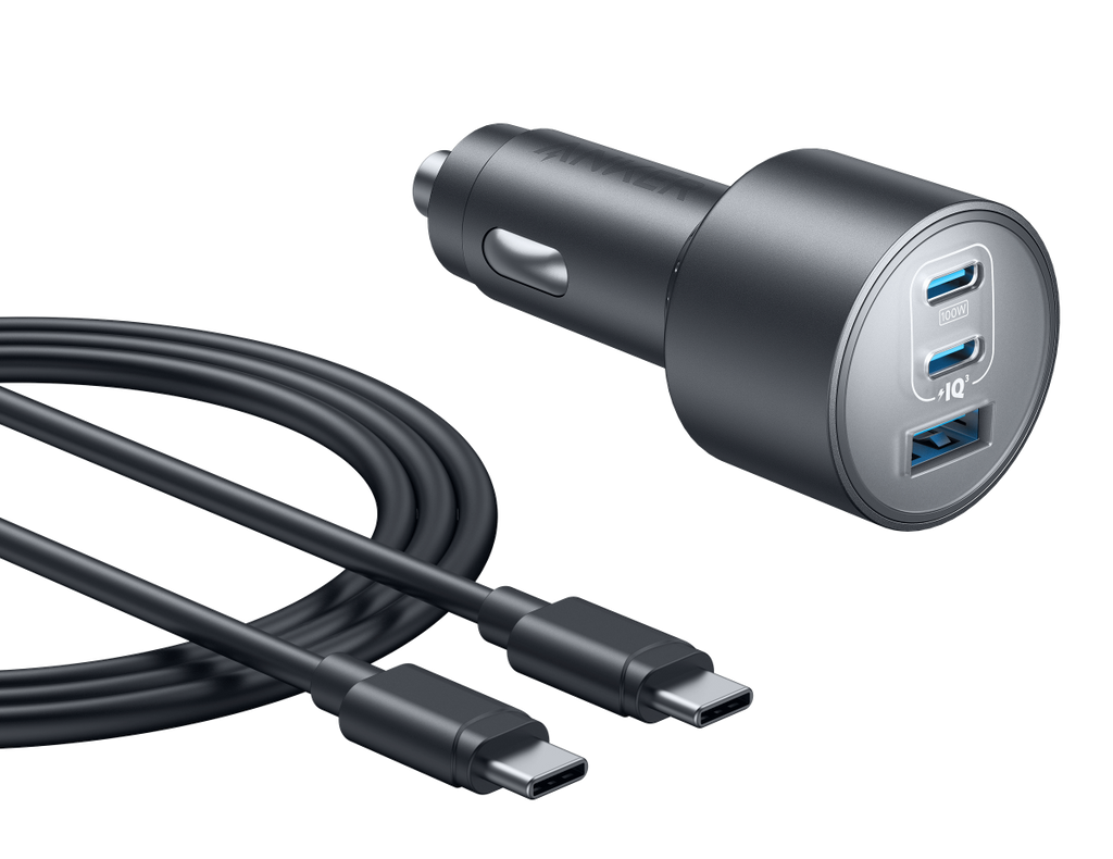 Nano Car Charger (167.5W, 3 Ports)