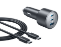 Nano Car Charger (167.5W, 3 Ports)