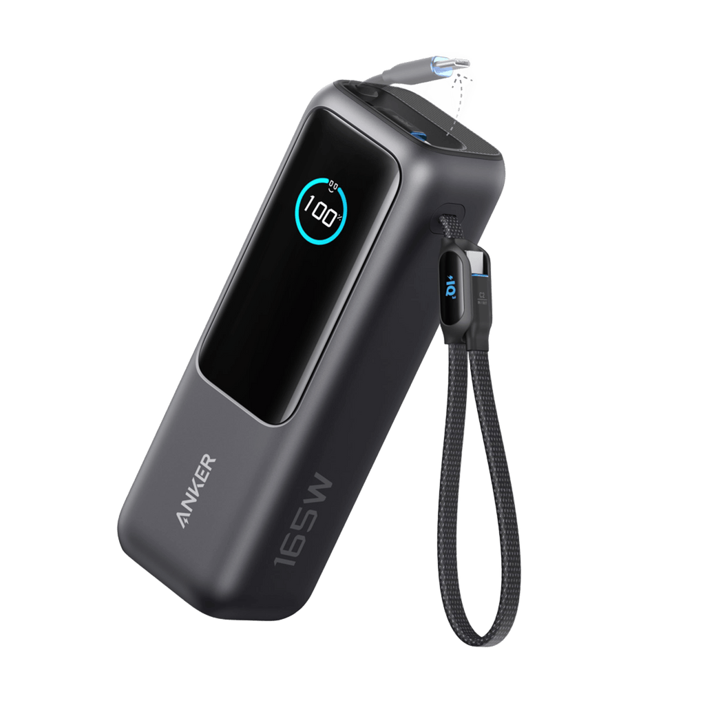 Laptop Power Bank (25K, 165W, Built-In and Retractable Cables) | Customizable