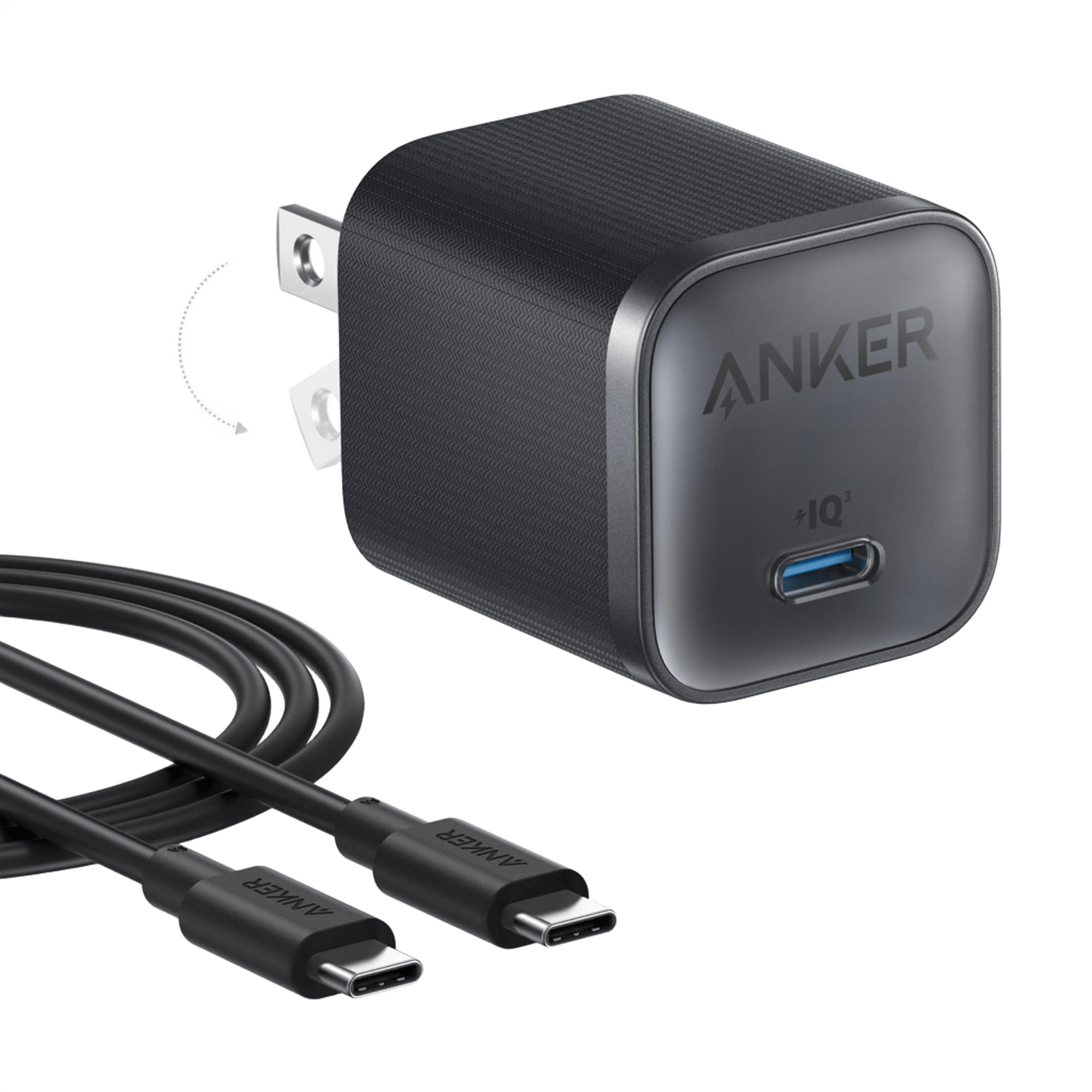 Anker charger with USB-C cable for reliable fast charging