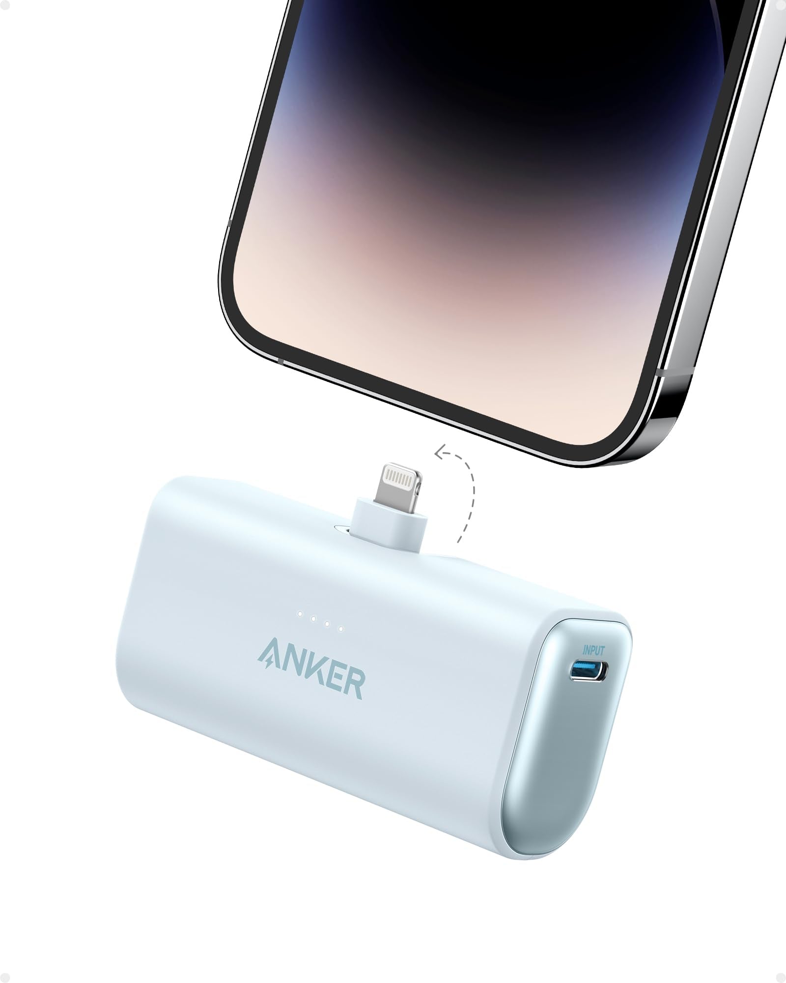 Nano Power Bank (12W, Built-In Lightning Connector)-boa