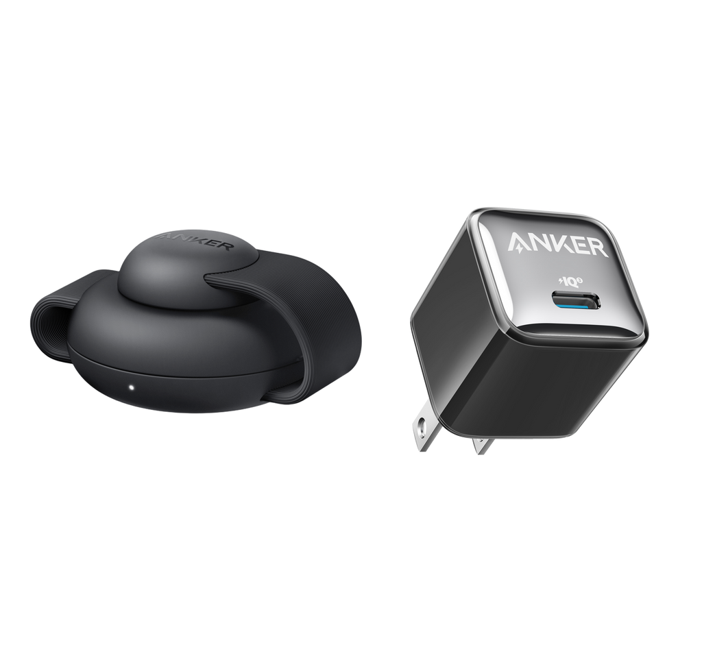 MagGo Wireless Charging Station (3-in-1, Foldable Pad) and Nano Charger (20W)