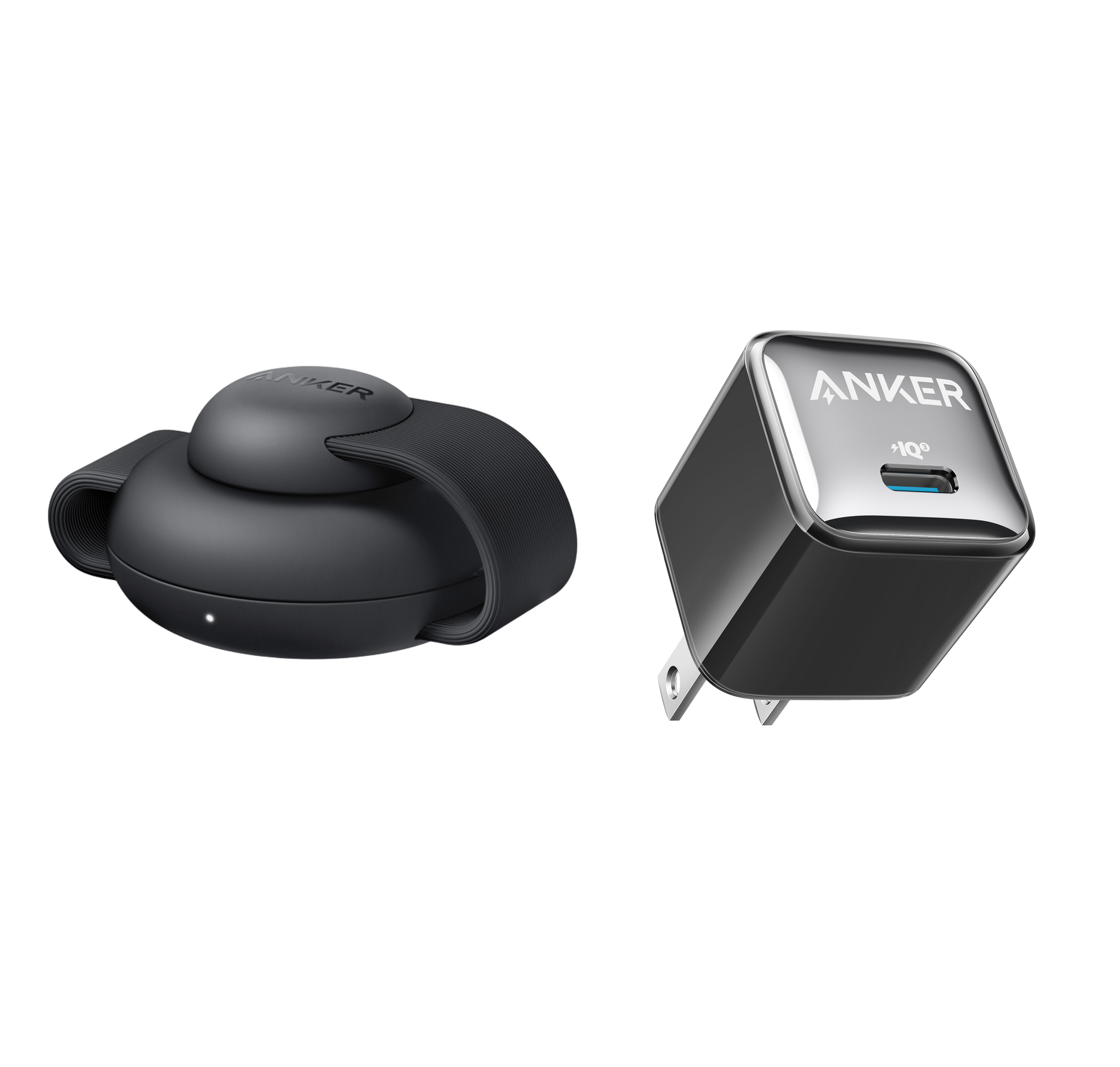 MagGo Wireless Charging Station (3-in-1, Foldable Pad) and Nano Charger (20W)