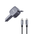 Nano 75W Car Charger and Prime USB-C to USB-C Cable (240W, Upcycled-Braided)