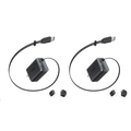 Nano Charger (35W, Built-In Retractable USB-C Cable) —2- Pack