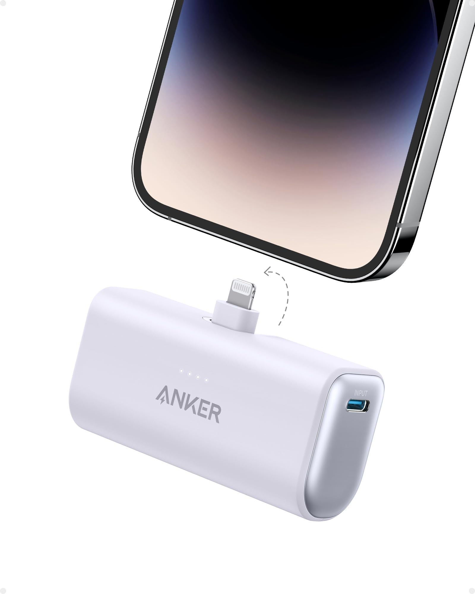 Nano Power Bank (12W, Built-In Lightning Connector)-boa