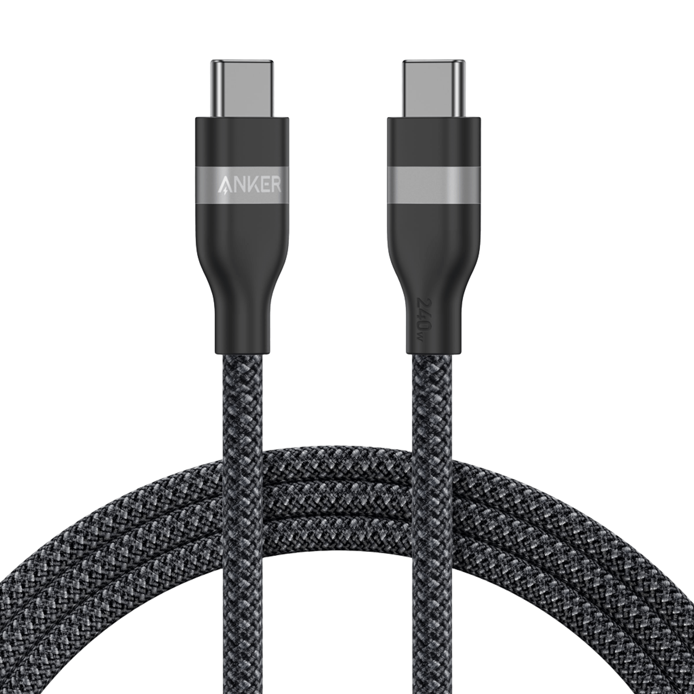 USB-C to USB-C Cable (3 ft / 6 ft, 240W, Upcycled-Braided)