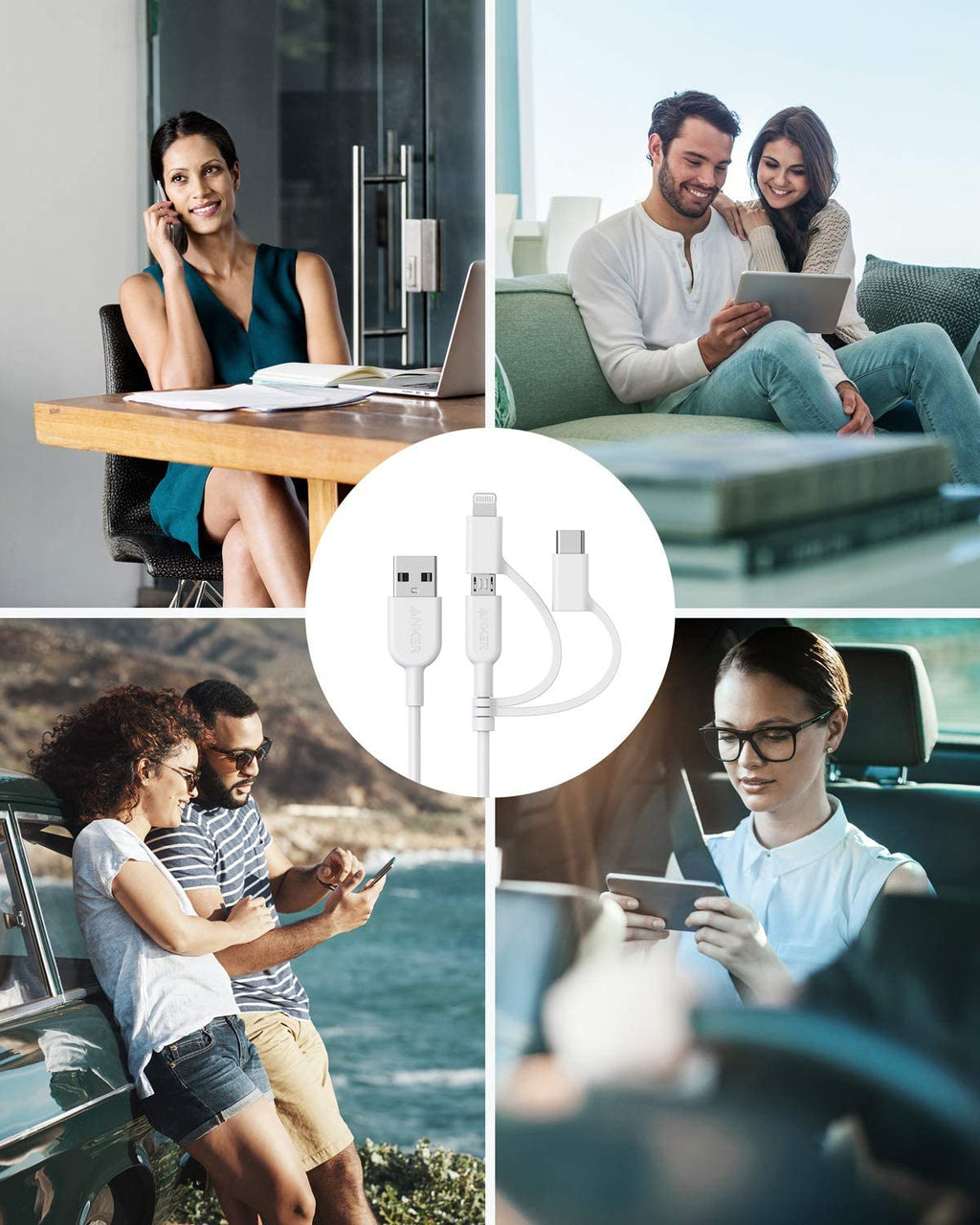 Anker cable for phone charging and data sharing
