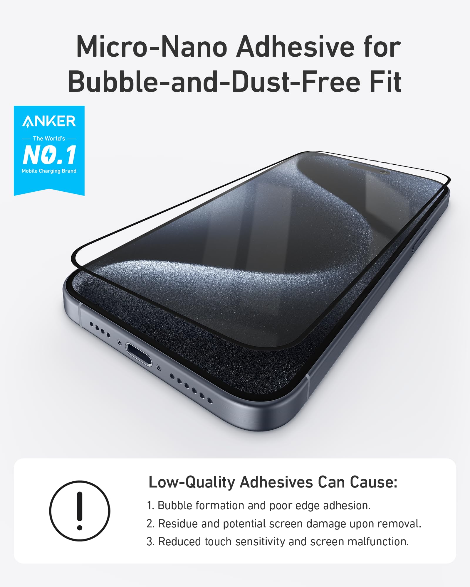 Anker Screen Protector Kit (HD, 2-Pack)