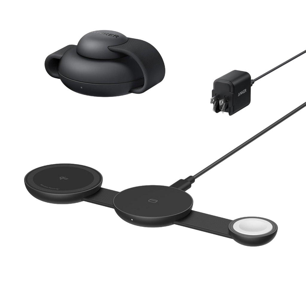 MagGo Wireless Charging Station (3-in-1, Foldable Pad)